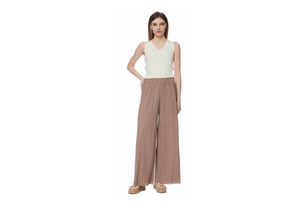 Calça Feminina Plissada Pantalona Facinelli