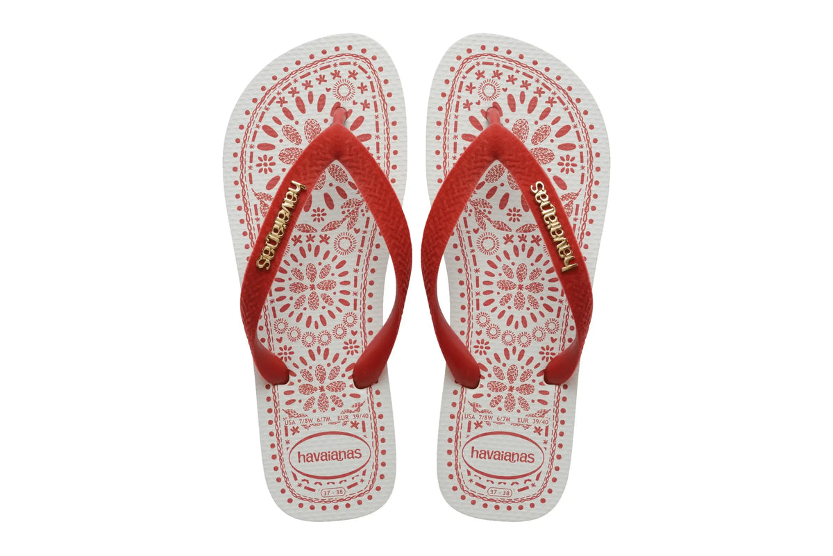 Chinelo Feminino Havaianas Top Bordado Flor
