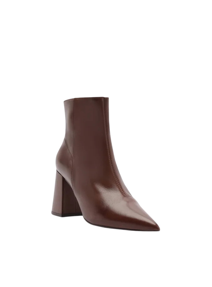 Bota Casual Feminina Arezzo Cano Curto em Couro Salto Alto