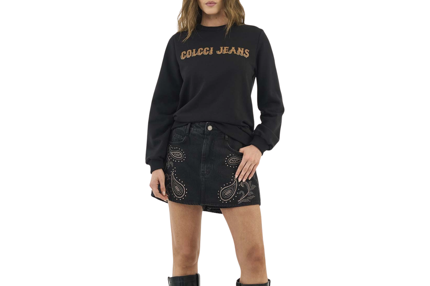 Blusa Moletom Feminina Colcci Jeans Estampada